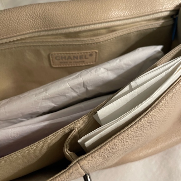 Chanel Bag  Flap Natural Beauty in Beige w Box, ID card, dustbag/ribbon/anelia - Picture 7 of 16